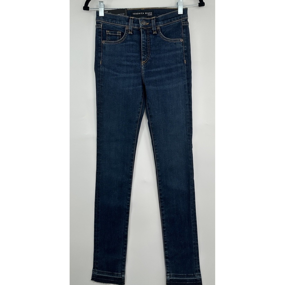Veronica Beard Women's Blue Kate 10'' Skinny Jeans Size 24 New With Tags Classic